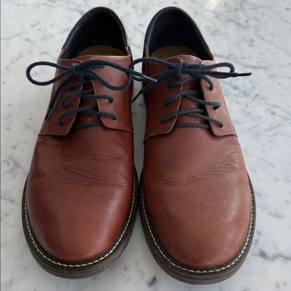 Naot Chief Oxford Soft Chestnut Leather Soft Ink Leather Mens Size 10 - Picture 2 of 15